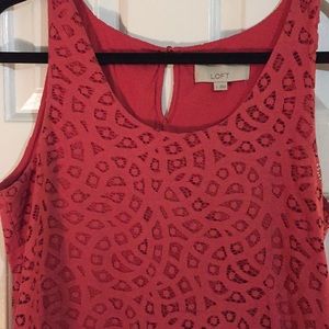 Coral tank top.